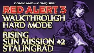 Ⓦ Command and Conquer: Red Alert 3 Walkthrough ▪ Hard - Rising Sun Mission 2 ▪ Stalingrad [1080p]