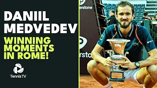 Daniil Medvedev Wins Rome 🥳! | Championship Point, Speech & Trophy Lift