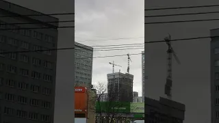 ЖК Afi Tower башенный кран сильный ветер