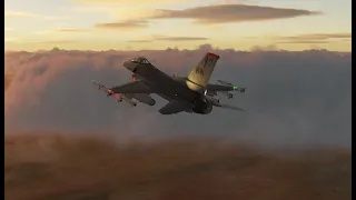 DCS World - D3W Airbase strike & SEAD sortie - 2 x F-16 2 x F-18