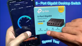 TP-Link 🔥 LS1005G 5port 🔥 Gigabit Desktop Switch - Unboxing + Test Speed