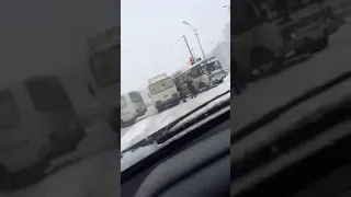 CrashNews.org/ДТП  Курган,  4 автобуса, 05.03.2018