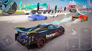 Pagani Huayra Max Level Racing Track  Street Race Open World - Drive Zone Online Android Gameplay