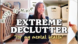 EXTREME DECLUTTERING MY HOUSE! *mental health has entered the chat* |Messy To Minimal Hostessware Ep