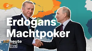 Zwischen Putin und dem Westen: Wie Erdoğan mit allen Seiten dealt | ZDFheute live