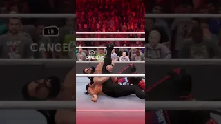 WWE 2K22 Seth Rollins with a nasty stomp #gaming #wwe #wwe2k22 #wweshorts #royalrumble2023