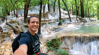 Thailand’s Natural WATERFALL PLAYGROUND!! Swimming + Lunch in Satun, Thailand!