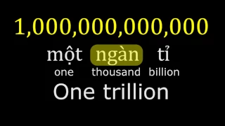 Vietnamese Lesson 7, Numbers, Count to 1 Trillion (Southern Accent)