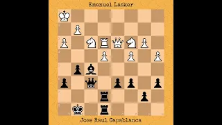 Emanuel Lasker vs Jose Raul Capablanca | World Championship Match, 1921 #chess