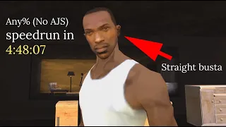 Grand Theft Auto: San Andreas Any% (no AJS) speedrun in 4:48:07