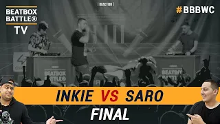 Inkie vs Saro - Beatboxing Loop Station Final - 5th Beatbox Battle World Championship | REACTION