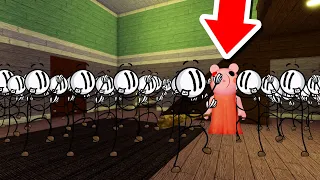 100 HENRY STICKMIN DISTRACT EVERYONE IN ROBLOX PIGGY!!