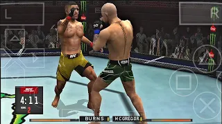 Burns 🆚 McGregor at 170" | PPSSPP UFC 5 MOD FIGHT SIMULATION ON ANDROID