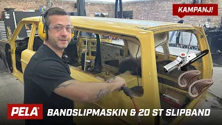 Köp PELA bandslipmaskin - få 20 st slipband på köpet!