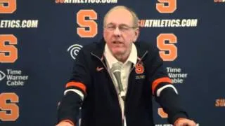 Syracuse Coach Boeheim, Captains react to Selection Sunday