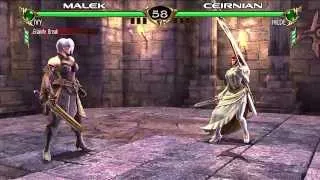 EVO 2009 Soul Calibur IV Winner's Semis Malek vs Ceirnian