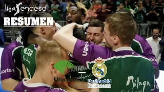 Unicaja - Real Madrid (103-102) RESUMEN // Jornada 19 Liga Endesa