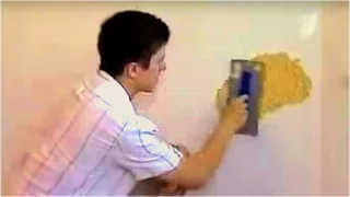 Liquid wallpaper application and preparation of walls
