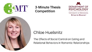 3MT 2019   Psychology - Chloe Huelsnitz