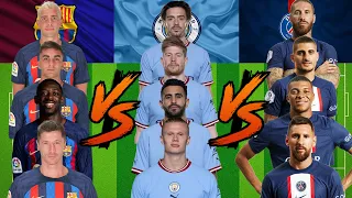 Barcelona VS Manchester City VS PSG 💥 ULTRA VS 🔥💪