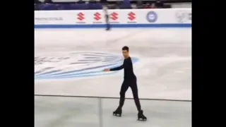 Peter Gumennik//Short program in training before Gran Premio D'Italia