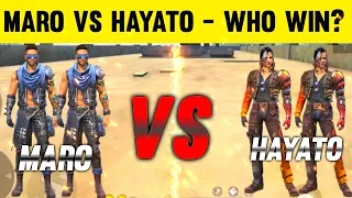 Maro Vs Hayato Who Will Win ? Garena Free Fire