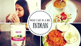 What I Eat in a Day- Indian | Indian Diet for Weight Loss | OZiva Protein and Herbs Review | Saloni