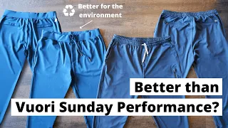 Reviewing Vuori's Sunday Performance Joggers, Comparing To Rugged Black's Everyday Comfort Joggers