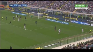 Интер - Милан (2-2) Миланское дерби гол Романьоли (15.04.2017)