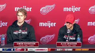 Red Wings LIVE 3.23.23: Simon Edvinsson and Alex Chiasson