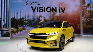 электроавто, электрокар, концепт шкода, Skoda Vision iV, новости электроавто, Женева 2019, электро