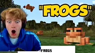 TommyInnit REACTS to FROGS in Minecraft LIVE