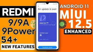 Redmi 9,9A,9 Power Android 11 Update New Features | 54+ Hidden Features | Redmi 9 Power Miui 12.5.5