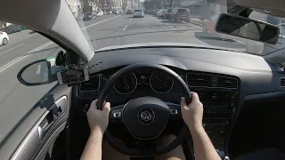 Volkswagen e-Golf 136 HP POV Test Drive + City Drive