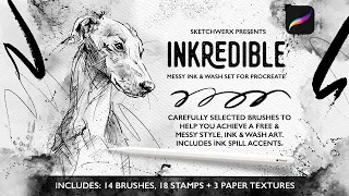 Introducing the New Inkredible Messy Ink & Wash set for Procreate
