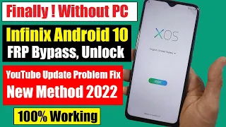 Infinix FRP Bypass YouTube Update Problem Fix Without PC 2022