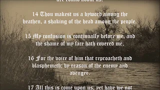Psalm 44 We have heard with our ears, O God King James Bible  HD