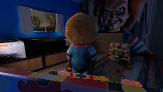 Chucky Toy in Bedroom  |  From House of Toys 3D NFT Collection