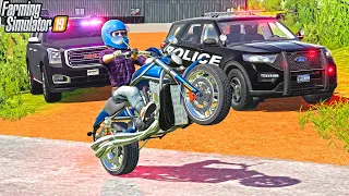 WHEELING IN FRONT OF COPS | (POLICE CHASE) | FARMING SIMUALTOR 2019