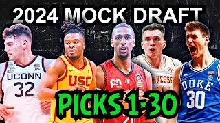 2024 NBA Mock Draft 3.0 [FULL 1ST ROUND, PICKS 1-30]