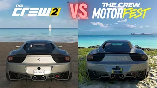 The Crew 2 vs The Crew Motorfest | Graphics & Car Sounds Comparison  [PC, 4K]