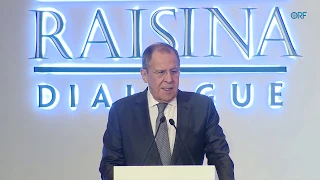 Sergey Lavrov, Foreign Minister of Russia, at Raisina Dialogue 2020