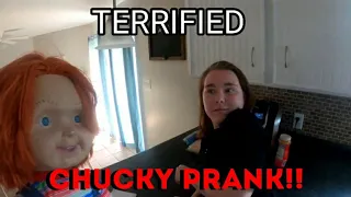 CHUCKY SCARE PRANK!! (SHE WAS TERRIFIED)