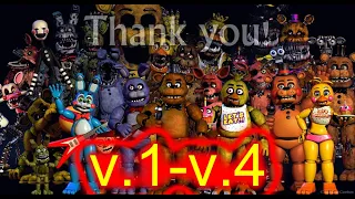 All FNAF Animatronics Sings FNAF Song v.1-v.4