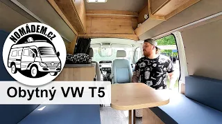 Obytný Volkswagen T5 s atypickým interiérem