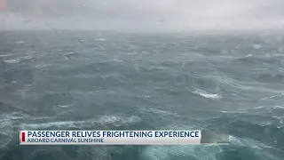 Passenger recalls "terrifying" experience aboard Carnival Sunshine during Memorial Day weekend storm