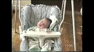 Bree - Newborn in swing 1996