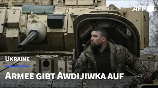 Ukrainische Armee zieht sich aus Awdijiwka zurück | AFP