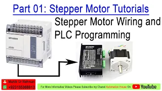 Stepper Motor Wiring and Control From PLC Urdu||Hindi #Mitsubishi_PLC #Position_Control