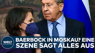 BAERBOCK IN MOSKAU: Gespräch mit Lawrow? Eine Szene am Ende der Pressekonferenz sagt alles aus